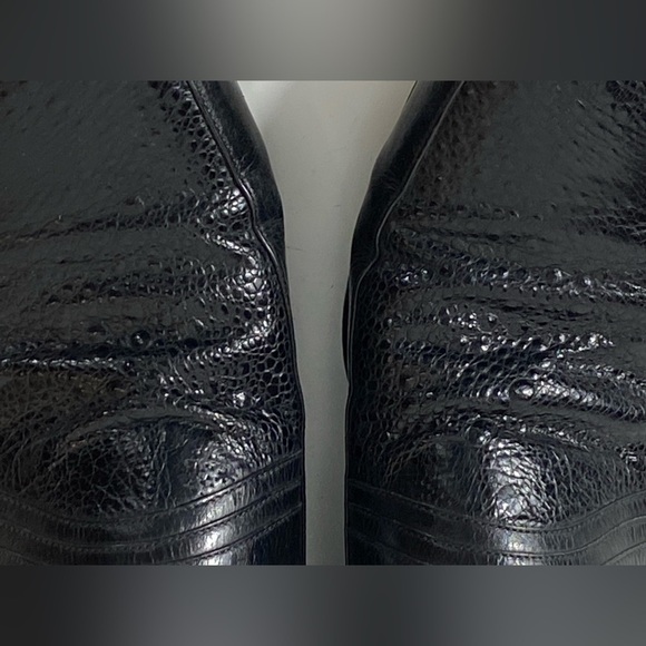 Moreschi Made in Italy Black Leather Loafer Mens Dress Shoes Size 7.5 - Picture 7 of 10